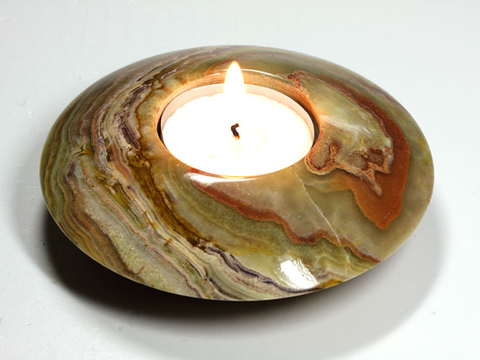 Teelichtaus Onyx