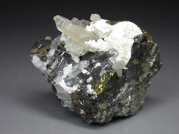 Quarz-Pyrit-Siderit-Stufe